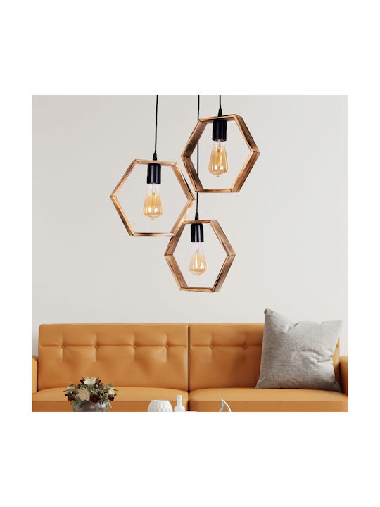 Megapap Pendant Light Three-Light for Socket E27