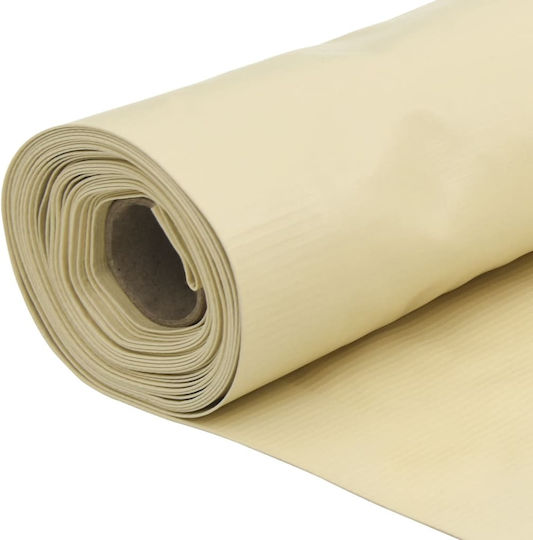 vidaXL Shade Divider Beige in Roll with PVC Coating 1.2x3m