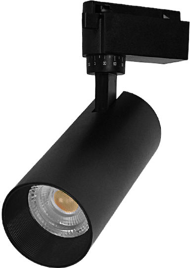 GloboStar Einzel LED Warmes Weiß Spot in Schwarz Farbe