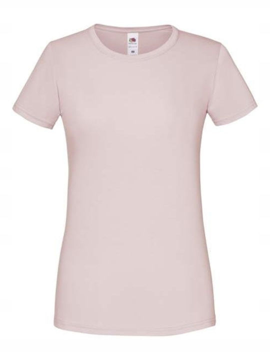 Fruit of the Loom Iconic Women's Short Sleeve Promotional T-Shirt Powder Rose