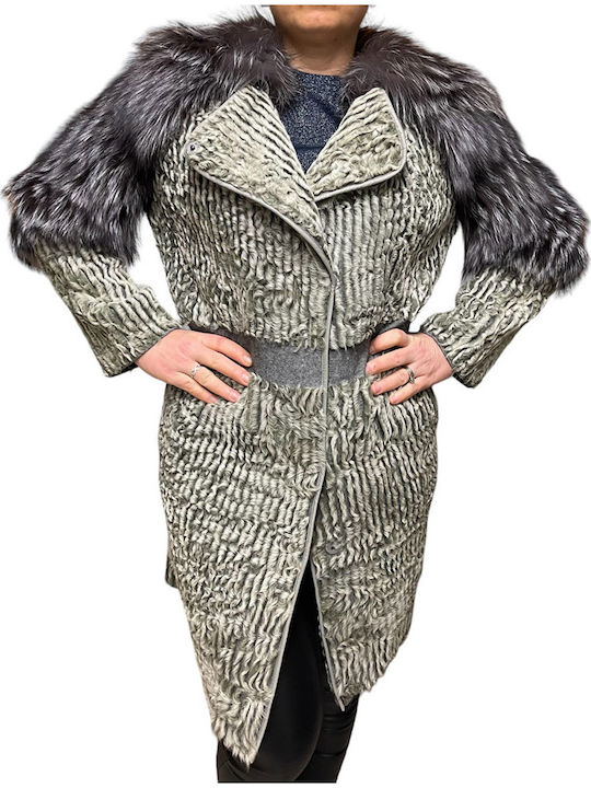 Frauen Pelz Gray