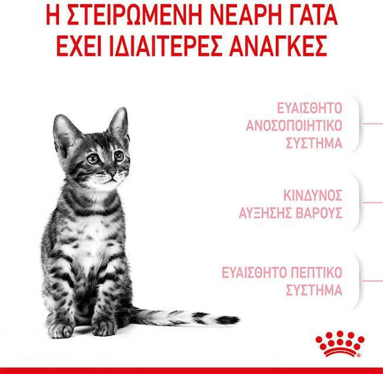 Kitten Ξηρά Τροφή για Ανήλικες Στειρωμένες Γάτες με Τόνο 2kg