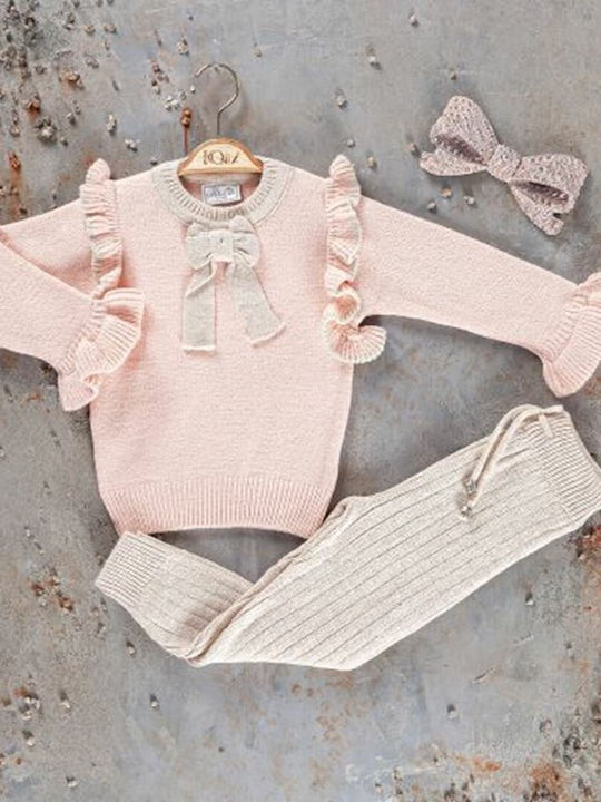 Kids Sweatpants Set Pink