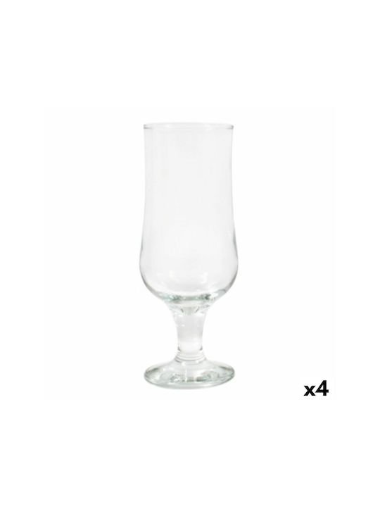 Set Gläser Bier, μπίρας aus Glas 385ml 6Stück