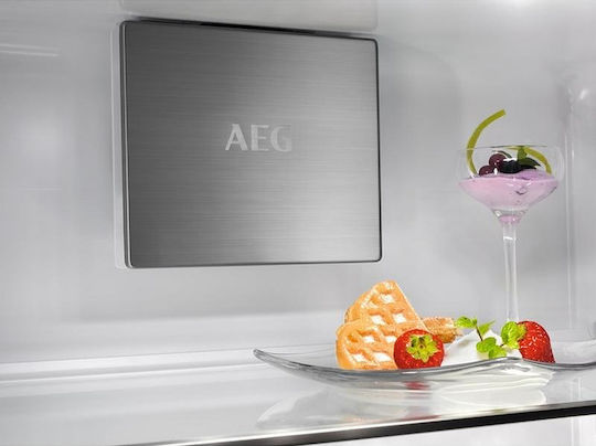 AEG Eingebauter Kühl-Gefrierkombination 376Es NoFrost H189.4xB71xT56cm. Weiß Series 7000