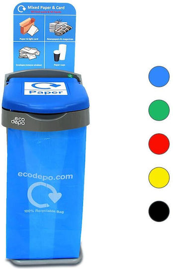 Green City International Recycling Plastic Waste Bin Blue