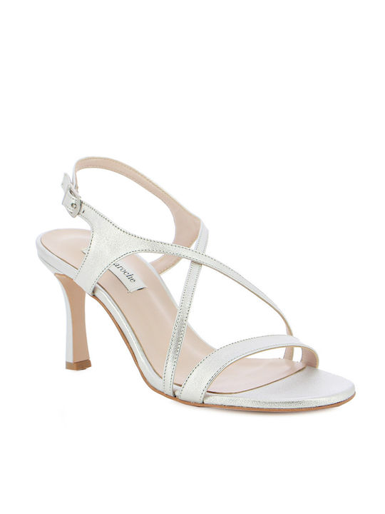Leather Women's Sandals Silver