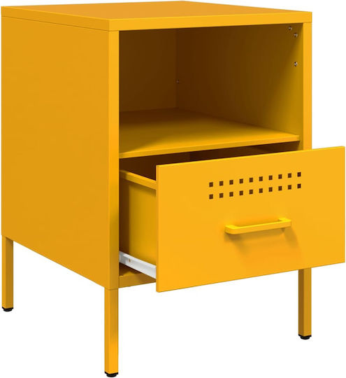 Комоди Метални Жълт 2бр 36x39x50.5см