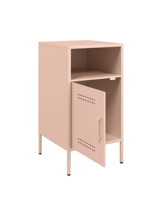 Noptiere Metalice Roz 2buc 36x39x68cm