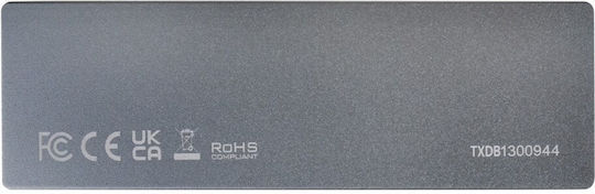 Patriot Case for Hard Drive M.2 SATA III with Connection Type-C Gray