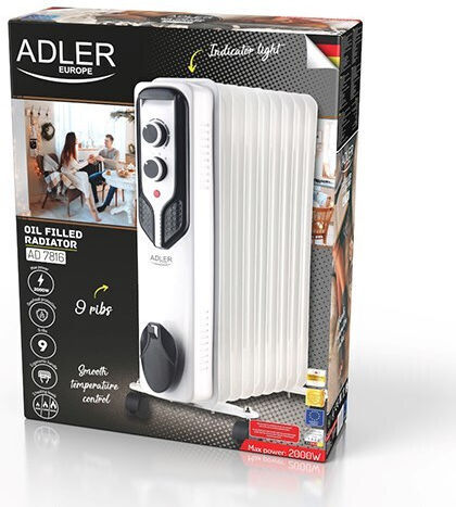 Adler Oil Filled Radiator with 9 Fins 2000W