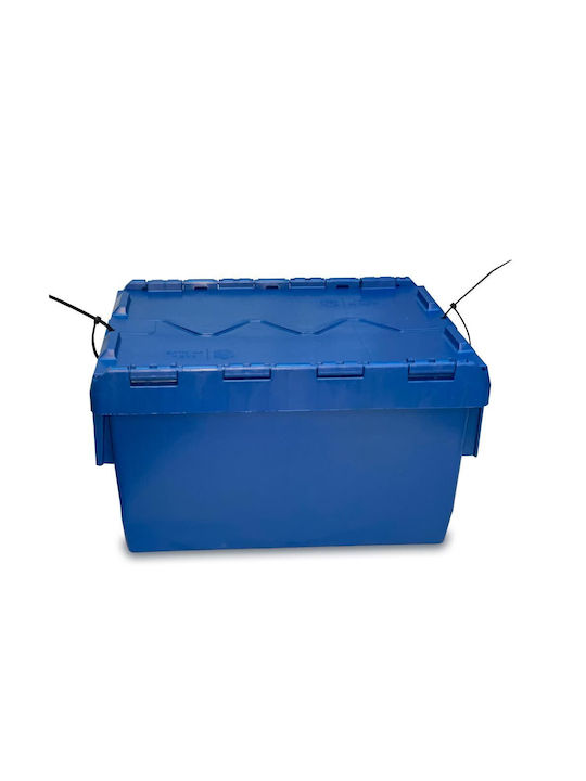 Green City International Plastic Storage Box with Lid Blue 95lt 1pcs