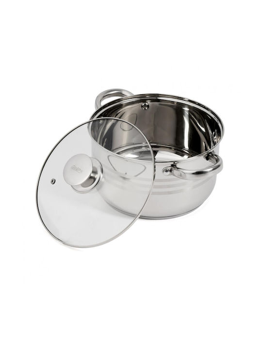 Heinner Myra Deep Stainless Steel Pot 4.5lt / 22cm