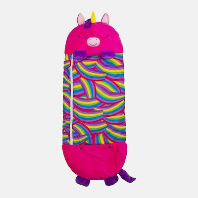 Plüsch-Einhorn Schlafsack Fuchsia 130 x 50