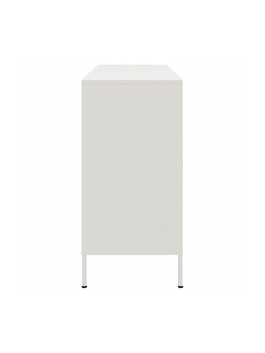Sideboard made of Metal Olive Green 100.5x39x79cm
