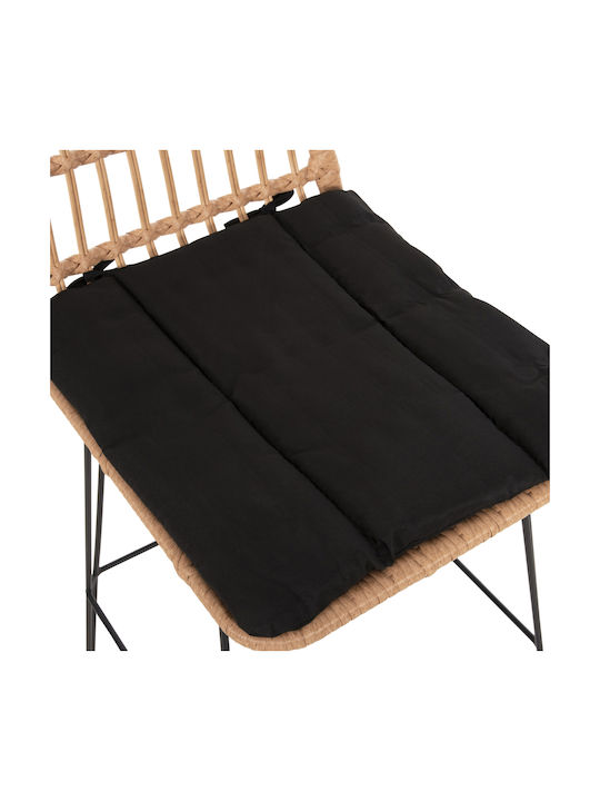 Табуретка Бар За външна употреба Ратан Allegra С възглавница Black-beige 1бр 52x51x103см