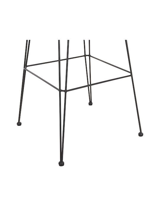 Табуретка Бар За външна употреба Ратан Allegra С възглавница Black-beige 1бр 52x51x103см