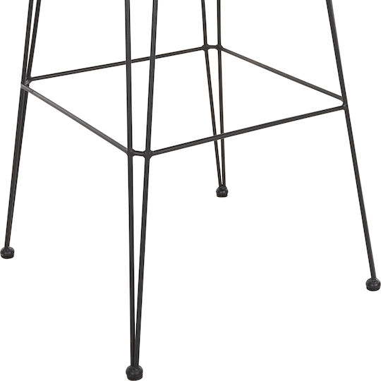 Табуретка Бар За външна употреба Ратан Allegra С възглавница Black-beige 1бр 52x51x103см