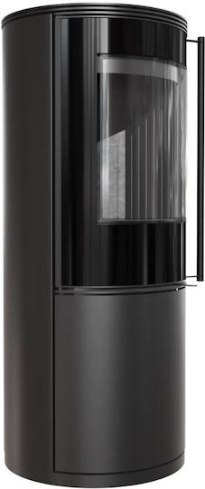 Kratki Sven Ceramic Wood Stove 7kW Black