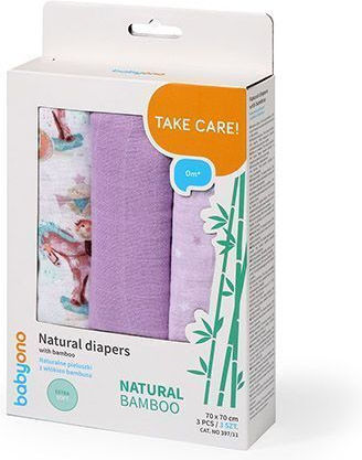 Babyono Prosoape Pentru Eructație Și Învelișuri Pentru Înfășat 70x70cm 3 Bucăți