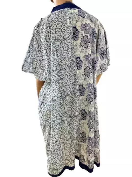 Platinum Fashion Women's Mini Caftan Beachwear Blue