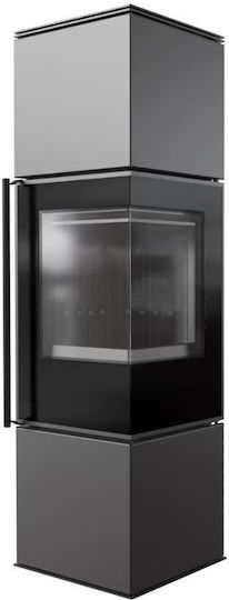 Kratki Ceramică Soba pe lemne 7.3kW Negru