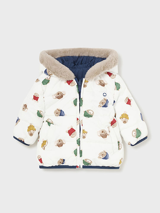 Kids' Casual Jacket Double Sided with Hood Blue