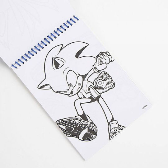 Cerda Sonic Prime Colouring Set 30x30cm 26 Pieces