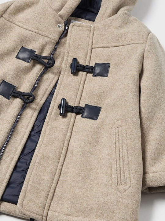 Kids' Coat Montgomery with Hood Beige