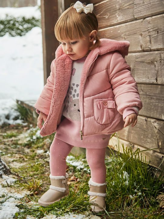 Kinder Freizeitjacke Beidseitig mit Kapuze Blush