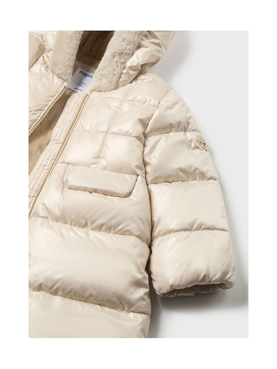 Mayoral Kinderjacke Lang mit Kapuze White