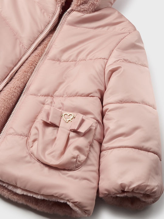 Kinder Freizeitjacke Beidseitig mit Kapuze Blush