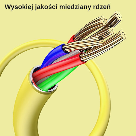 Usams SJ434 USB-A zu Lightning Kabel Lila 1m (SJ434USB04)