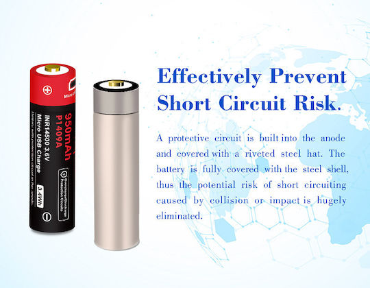 Vapcell Wiederaufladbare Batterie 14500 950mAh 3.6V 1Stück