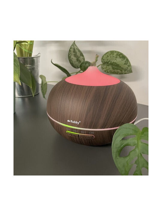 Ruhhy LED Aromatherapie-Diffusor Braun 400ml