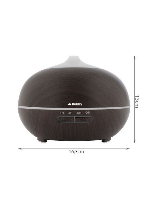 Ruhhy LED Aromatherapie-Diffusor Braun 400ml