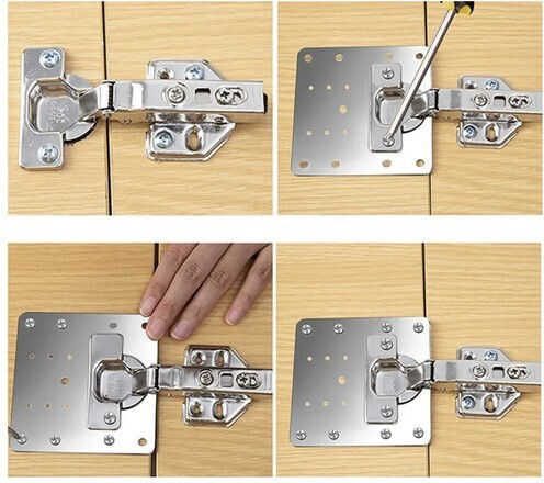 Malatec Repair plate Furniture Made of Stainless Steel 4pcs