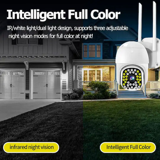 Cameră de Supraveghere IP Wi-Fi Full HD 1080p Rezistentă la Apă cu Obiectiv 2.5mm