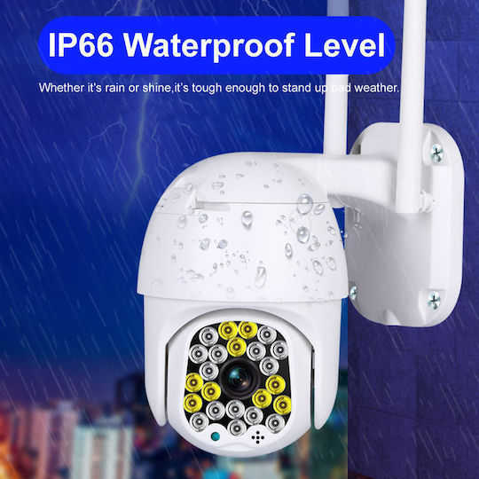 Cameră de Supraveghere IP Wi-Fi Full HD 1080p Rezistentă la Apă cu Obiectiv 2.5mm