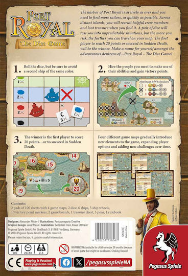 Επιτραπέζιο Παιχνίδι Port Royal – The Dice Game για 2-5 Παίκτες 10+ Ετών (EN) Pegasus Spiele
