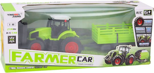 Remote Controlled Rc Tractor Trailer 1:16 Green