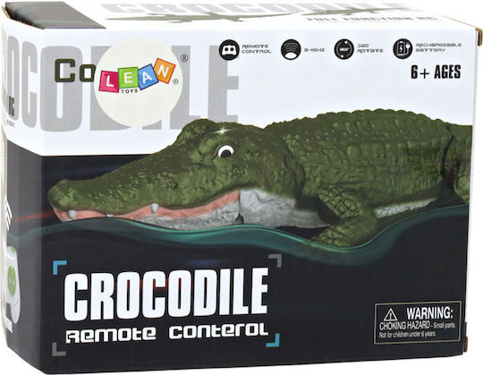 Remotely Controlled Water Crocodile Swimming Into Water By Remote Control