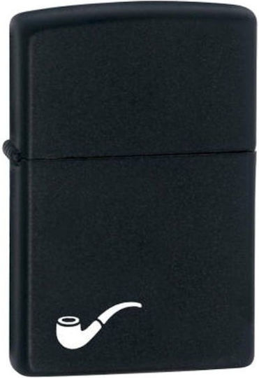 Zippo 218pl Pipe Logo Design Steel Black