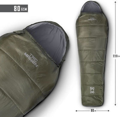 Sac de dormit simplu Tac Maven Cocoon 80gr/m² Sac de dormit Midnight Ral7013 D19021-06e