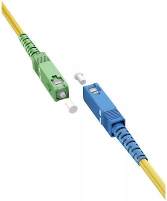 Goobay Optische Faser Ethernet-Netzwerkkabel 3m Gelb 1Stück