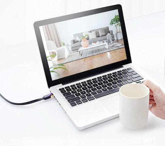 Vention Flaches U/UTP Kat.7 (10Gbps) Netzwerkkabel Ethernet 1,5m Schwarz