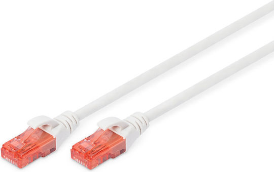 Digitus U/UTP Cat.6 Ethernet Network Cable 0.5m White 1pcs