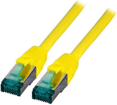 EFB S/FTP Kat.6a Ethernet-Netzwerkkabel 0.15m Gelb 1Stück