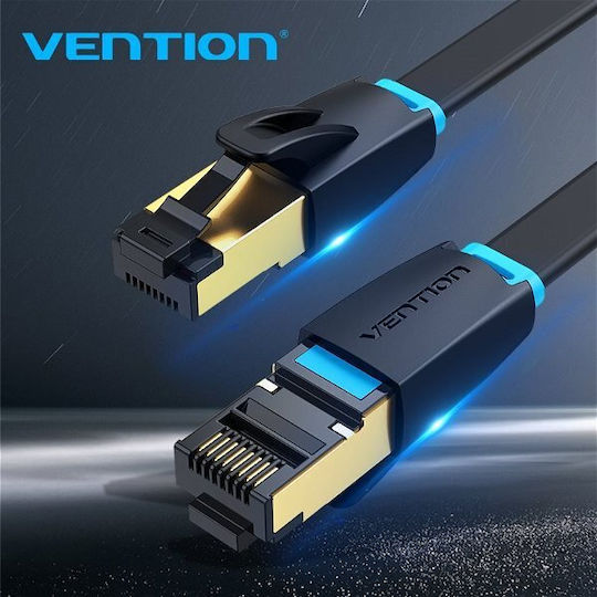 Vention Flat U/FTP (STP) Cat.8 40Gbps Network Cable Ethernet 1m Black