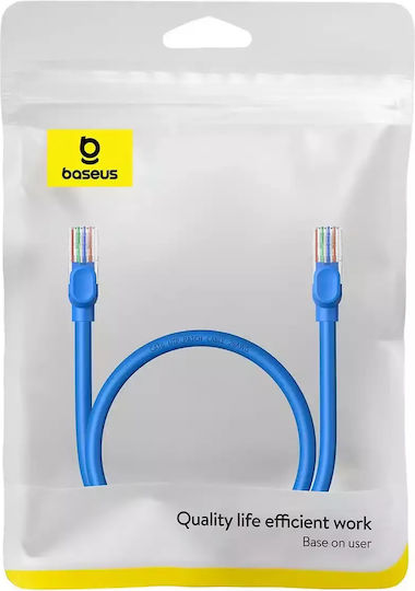 Baseus U/UTP Cat.6 (Gigabit) Netzwerkkabel Ethernet 0.5m Blau